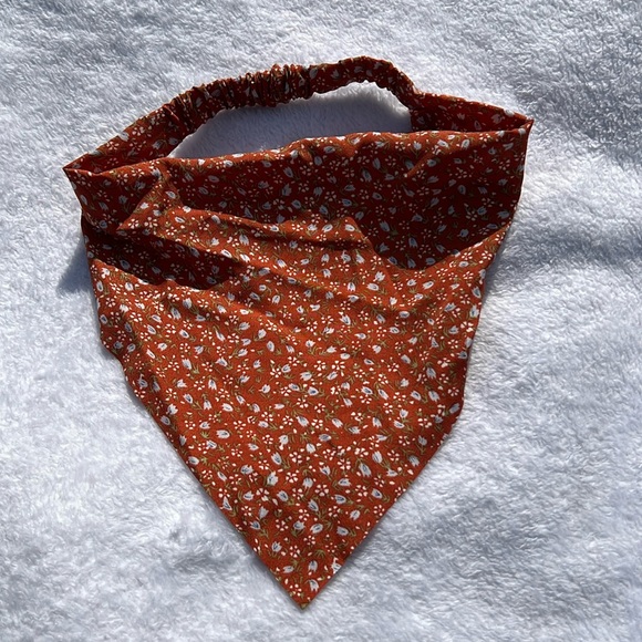 Accessories - Floral Printed Boho Bandana Scarf